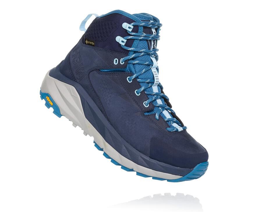 Botas De Montaña Hoka One One Mujer Azul Marino - Kaha Gore-Tex - DABK10295